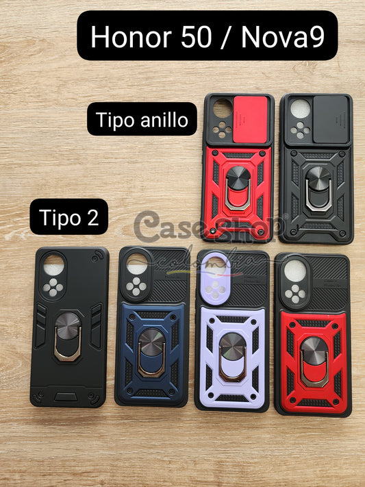 Case tipo anillo y  tipo anillo ventana Huawei nova 9