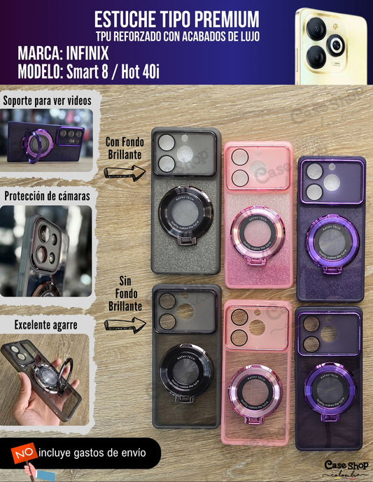 Estuche tipo premium Infinix Smart 8 _ Hot 40i