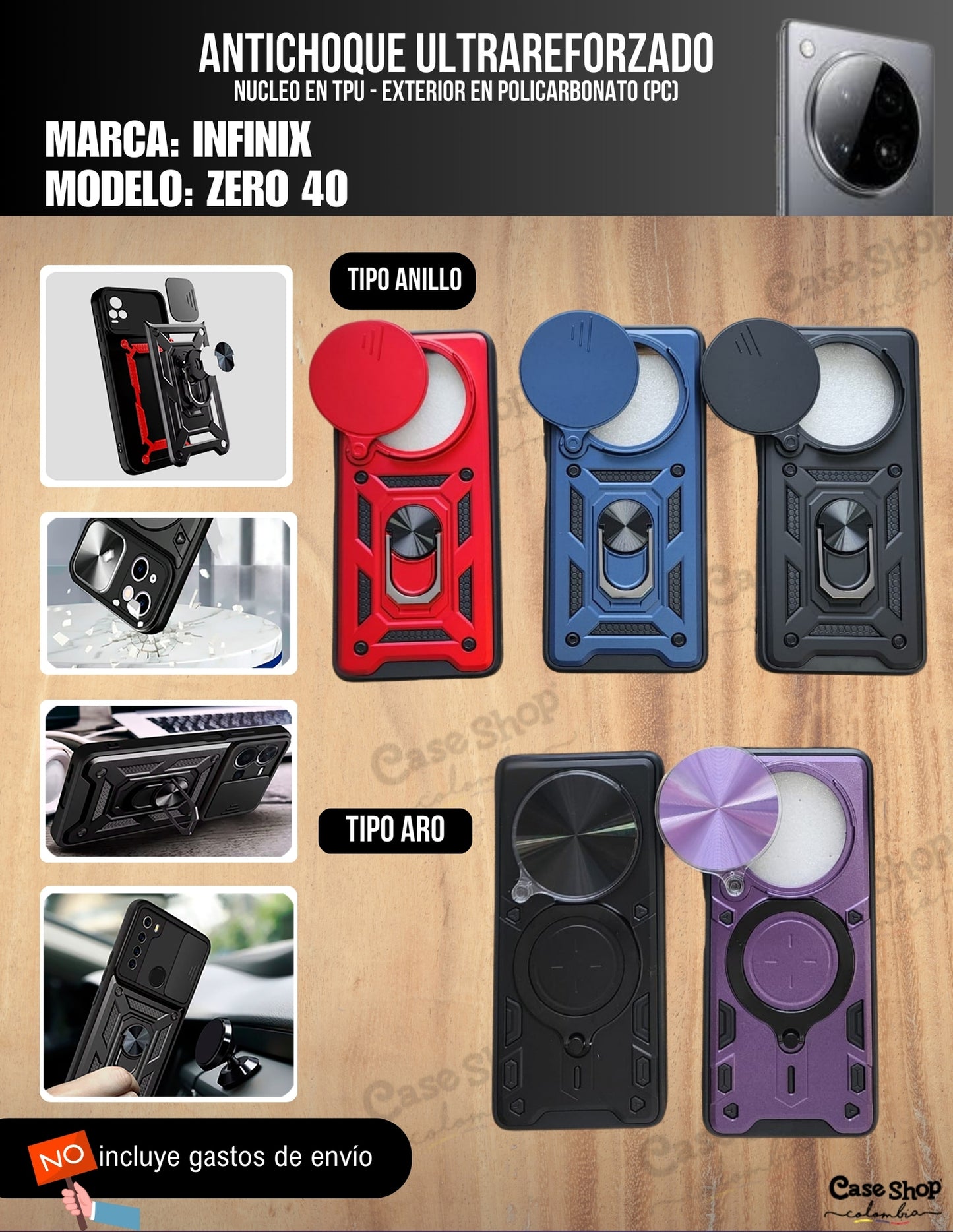 Antichoque ultra reforzado Infinix ZERO 40