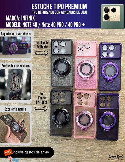 Estuche tipo premium Infinix note 40 _ 40 Pro _ 40 Pro +