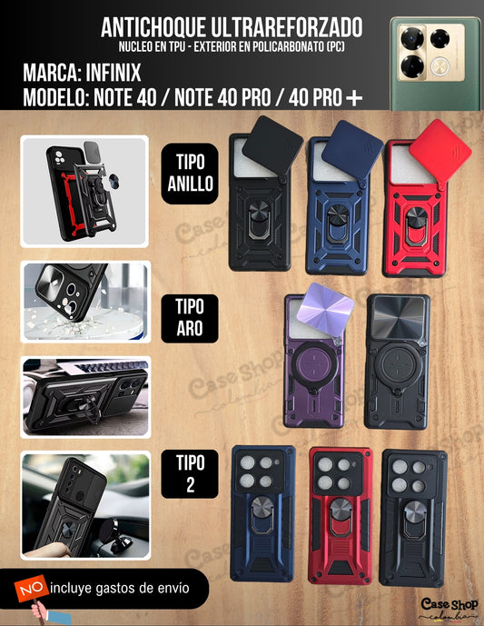 Antichoque ultra reforzado Infinix note 40 _ 40 Pro _ 40 Pro +