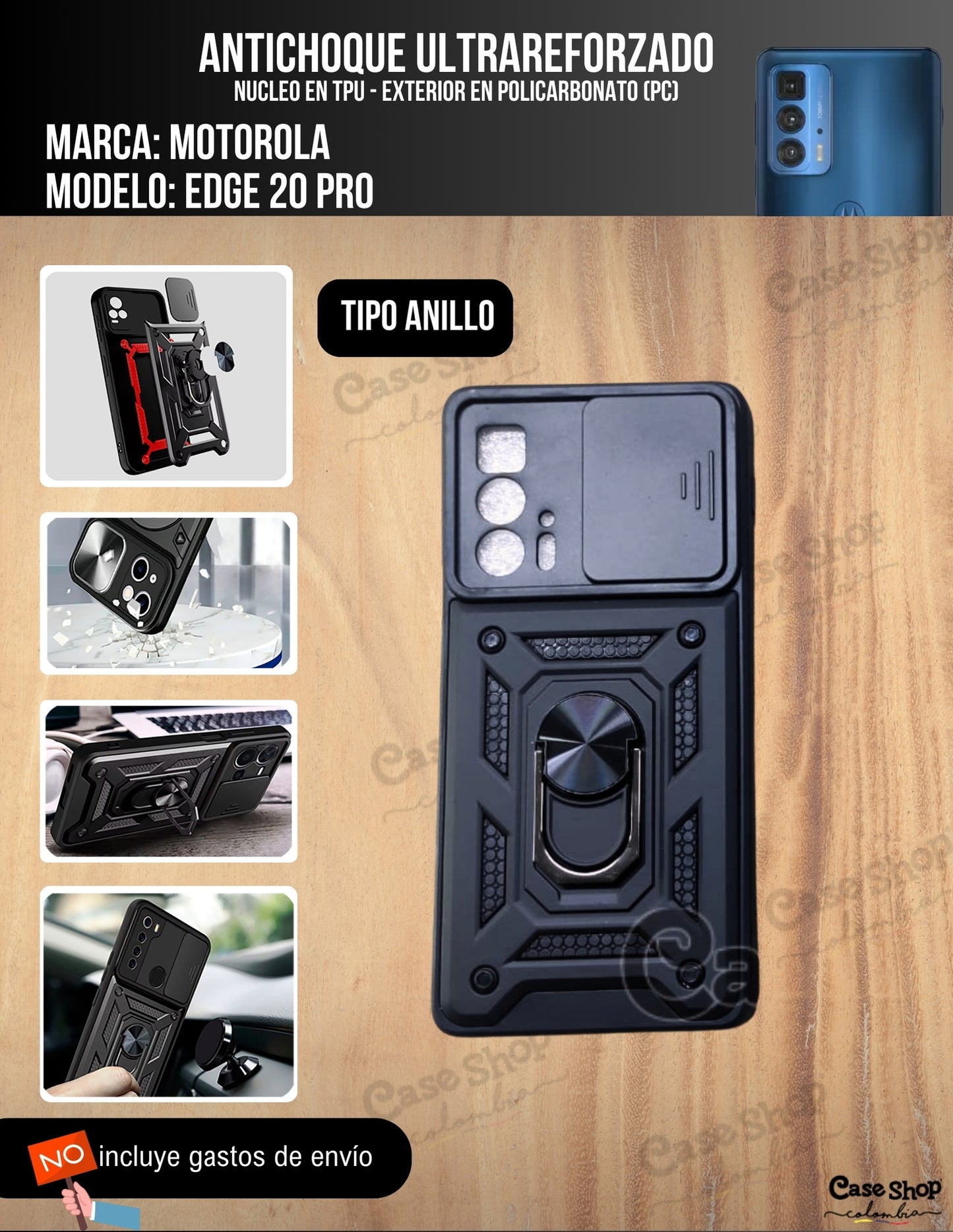 Antichoque ultra reforzado Motorola Edge 20 Pro