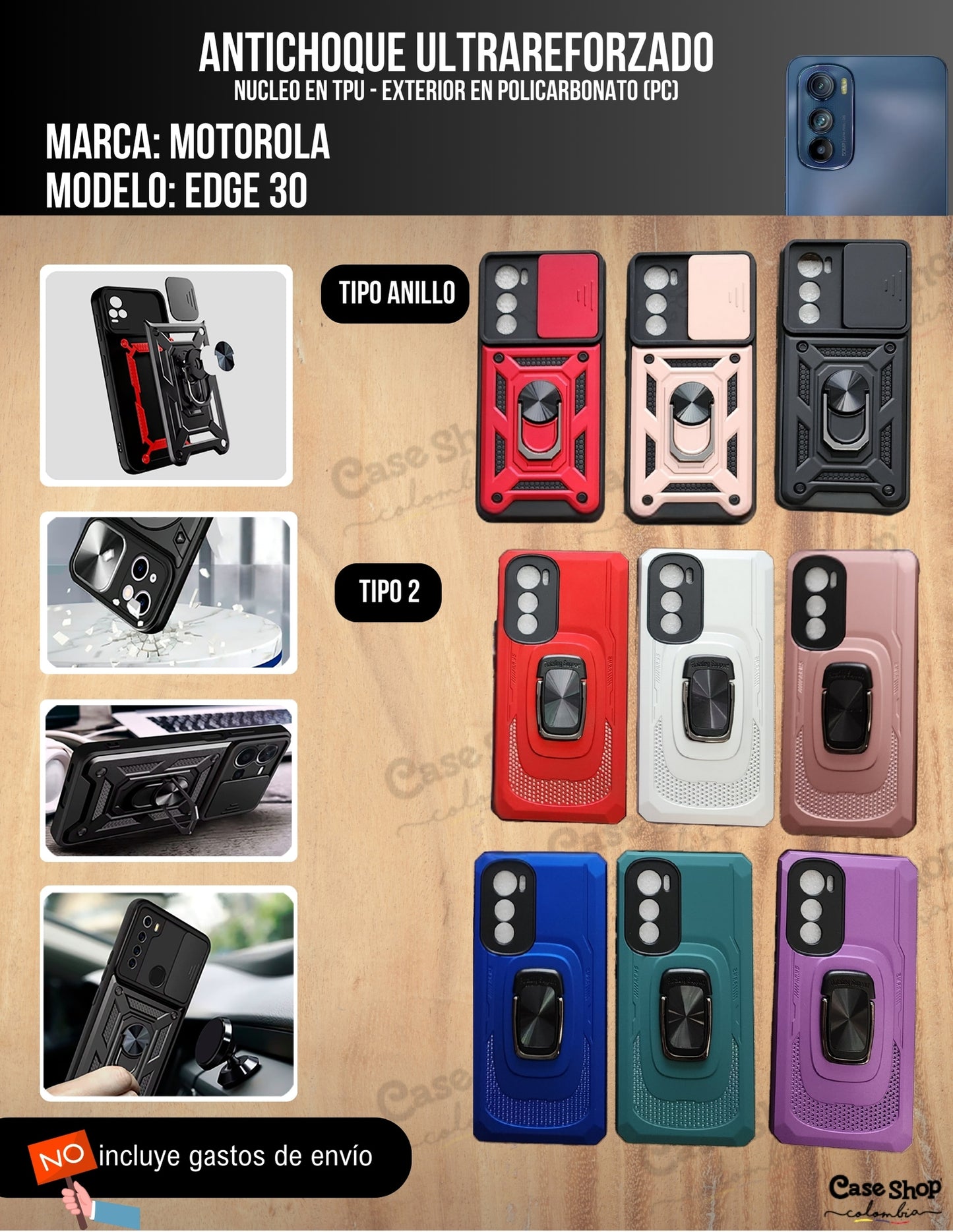 Antichoque ultra reforzado MMotorola Edge 30