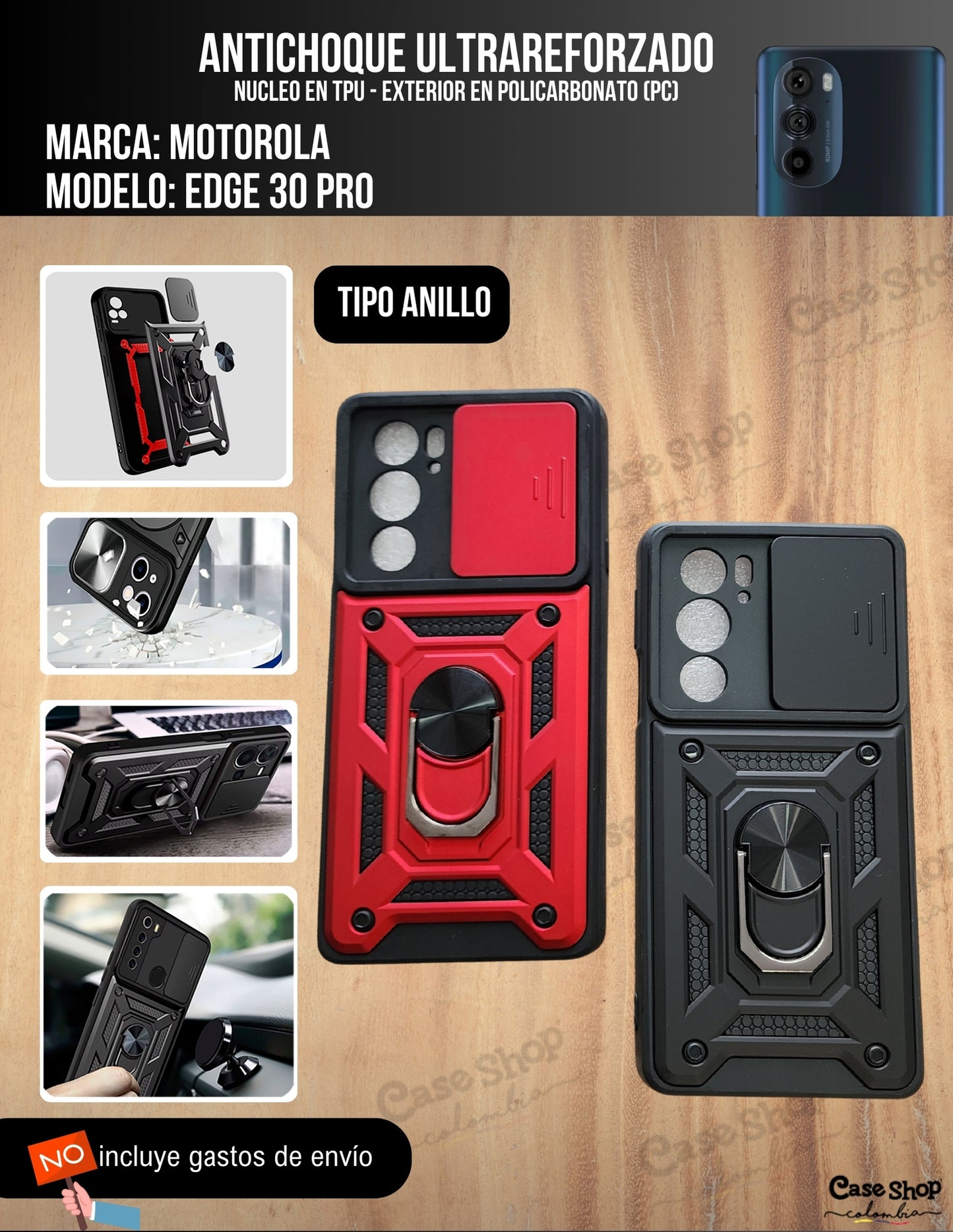 Antichoque ultra reforzado Motorola Edge 30 Pro