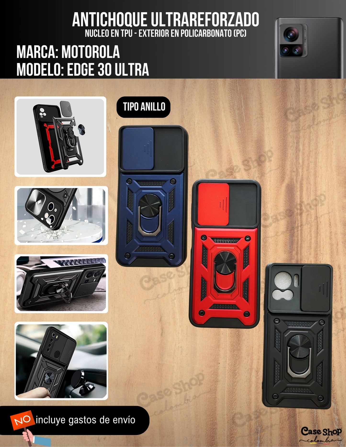 Antichoque ultra reforzado Motorola Edge 30 ultra