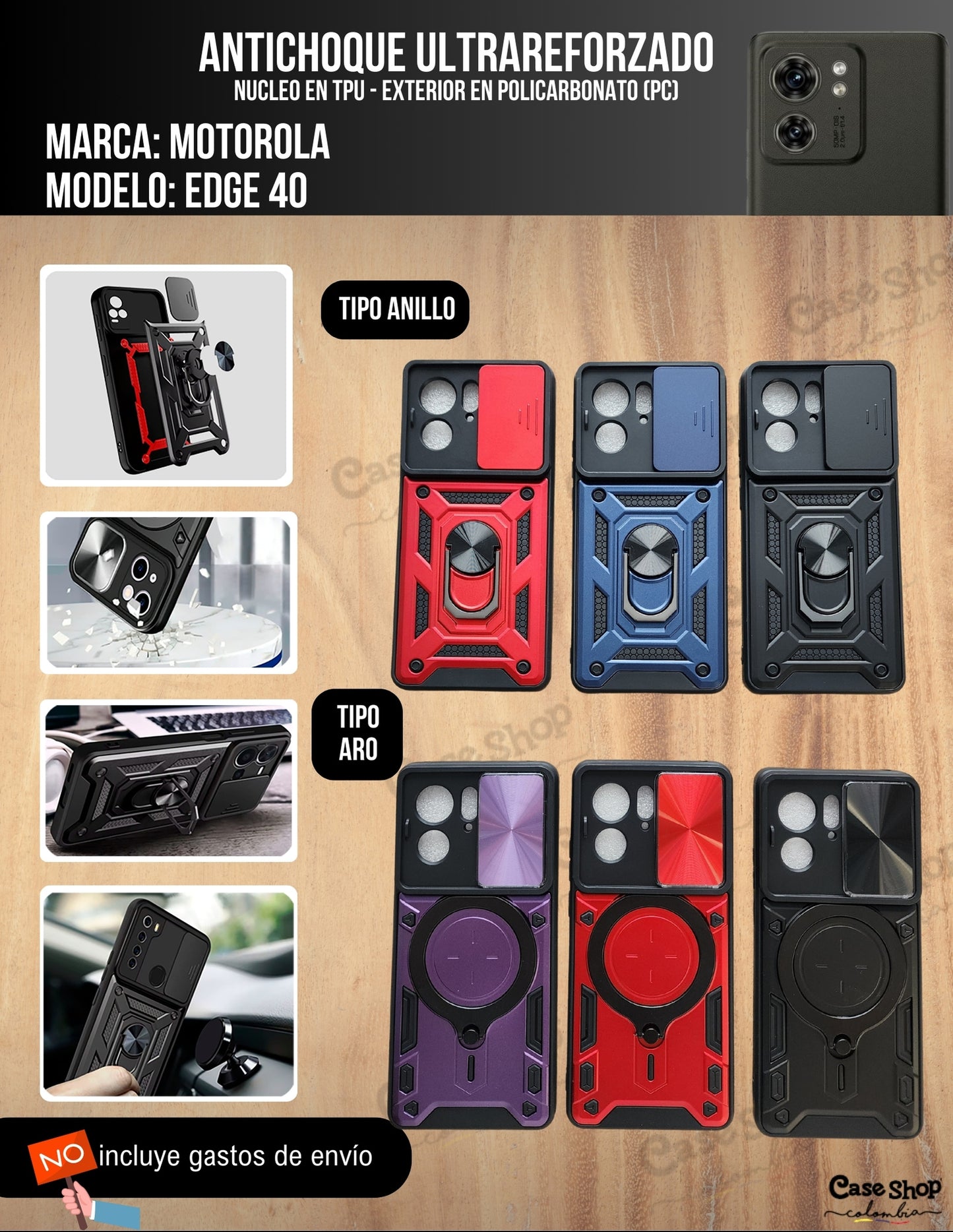 Antichoque ultra reforzado Motorola Edge 40