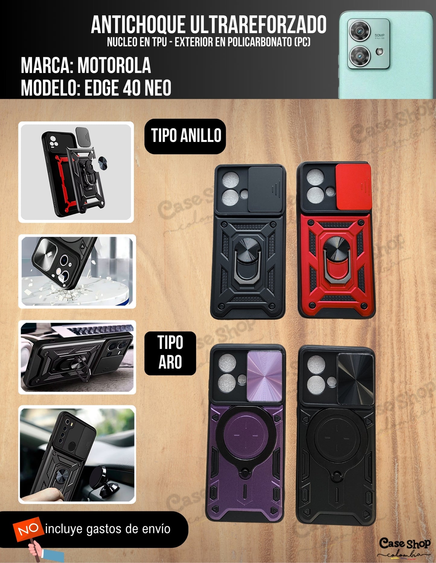 Antichoque ultra reforzado Motorola Edge 40 Neo