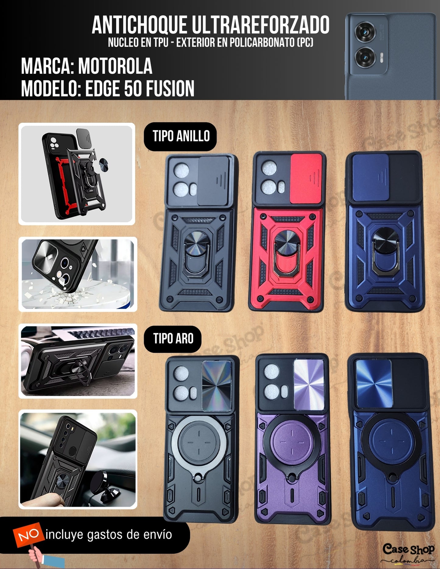 Antichoque ultra reforzado Motorola Edge 50 Fusion
