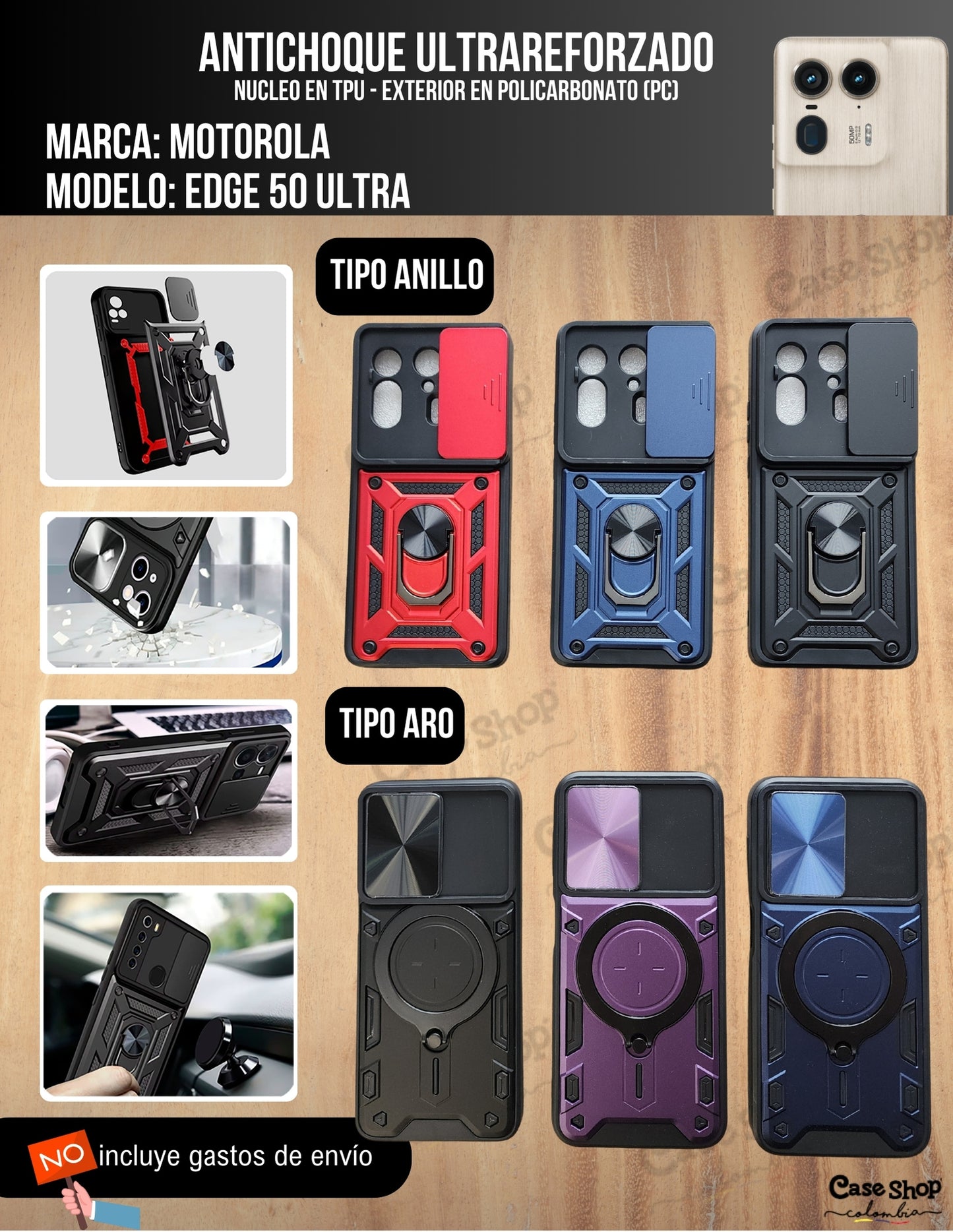 Antichoque ultra reforzado Motorola Edge 50 Ultra