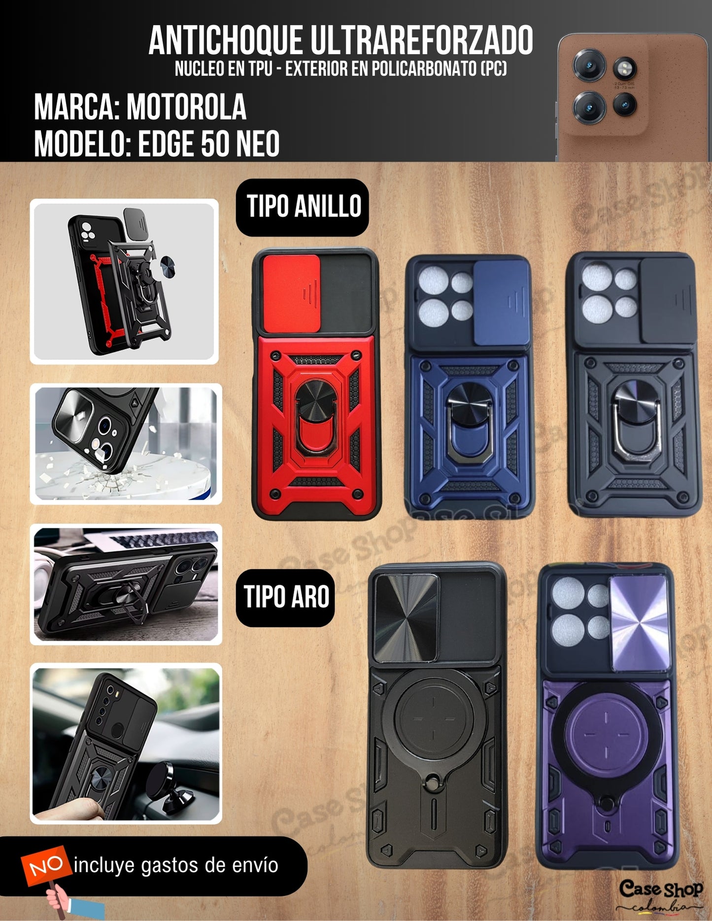 Antichoque ultra reforzado Motorola Edge 50 neo