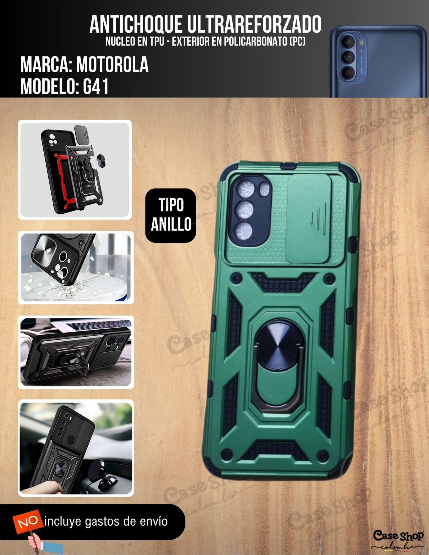 Antichoque ultra reforzado Motorola G41