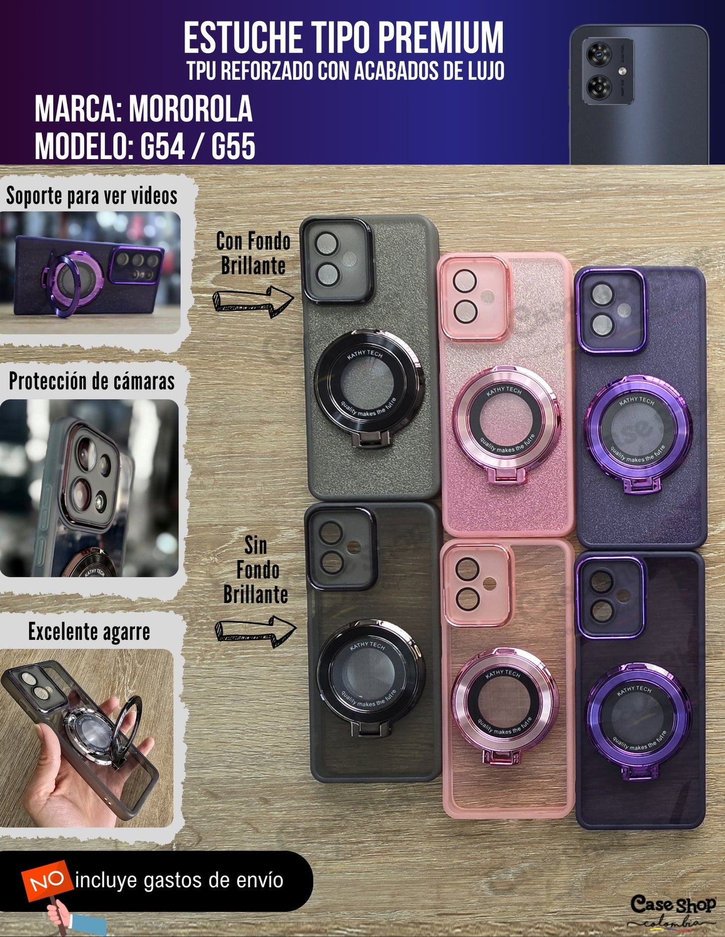 Estuche tipo premium Motorola G54 _ G55