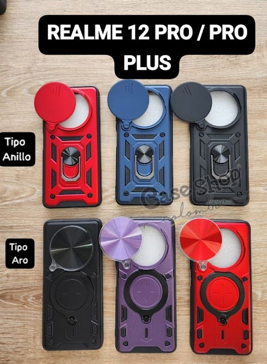 Case tipo anillo y tipo aro Realme 12 pro _ pro plus