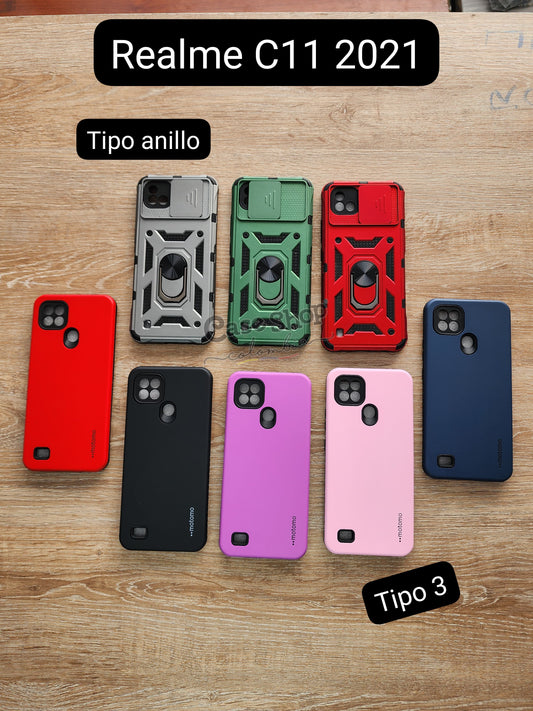 Case tipo anillo y tipo 3 Realme C11 2021