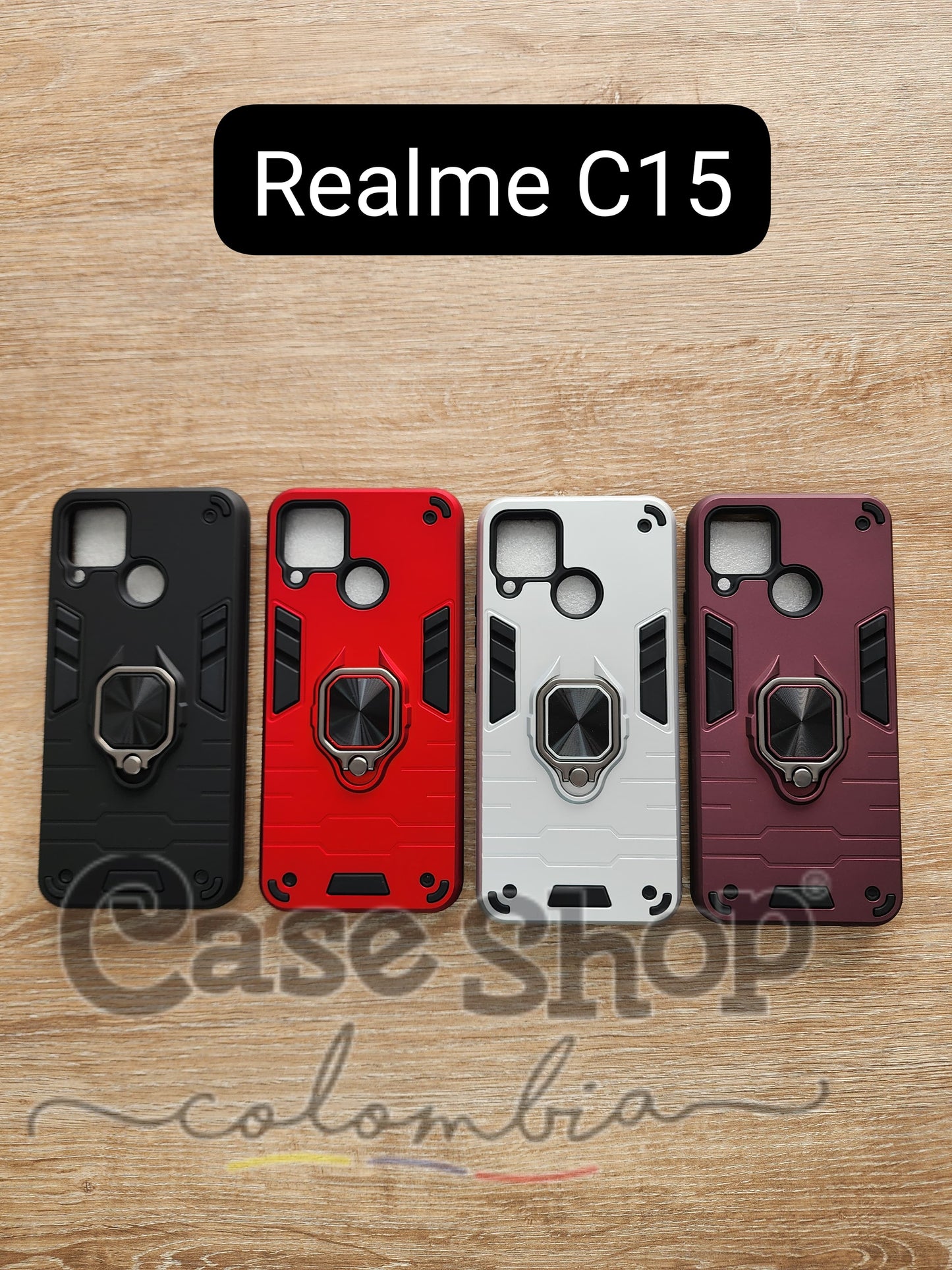 Case tipo anillo Realme C15