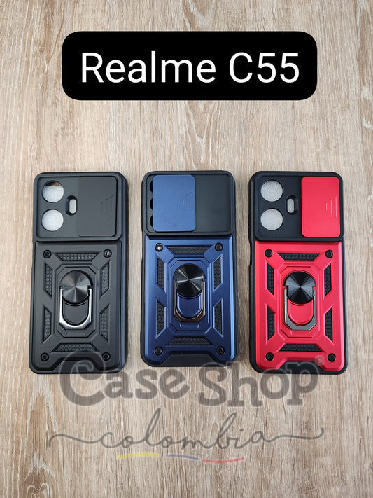 Case tipo anillo ventana Realme C55