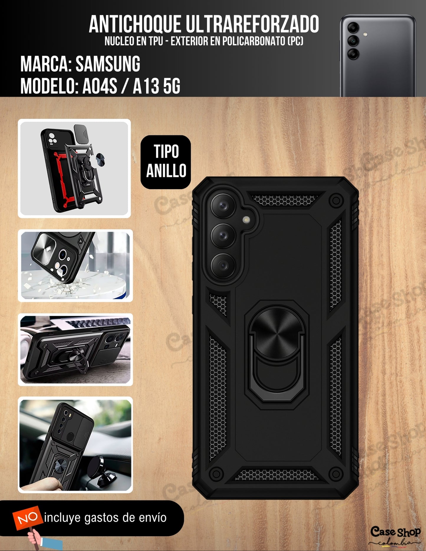 Antichoque ultra reforzado Samsung A04s _ A13 5G