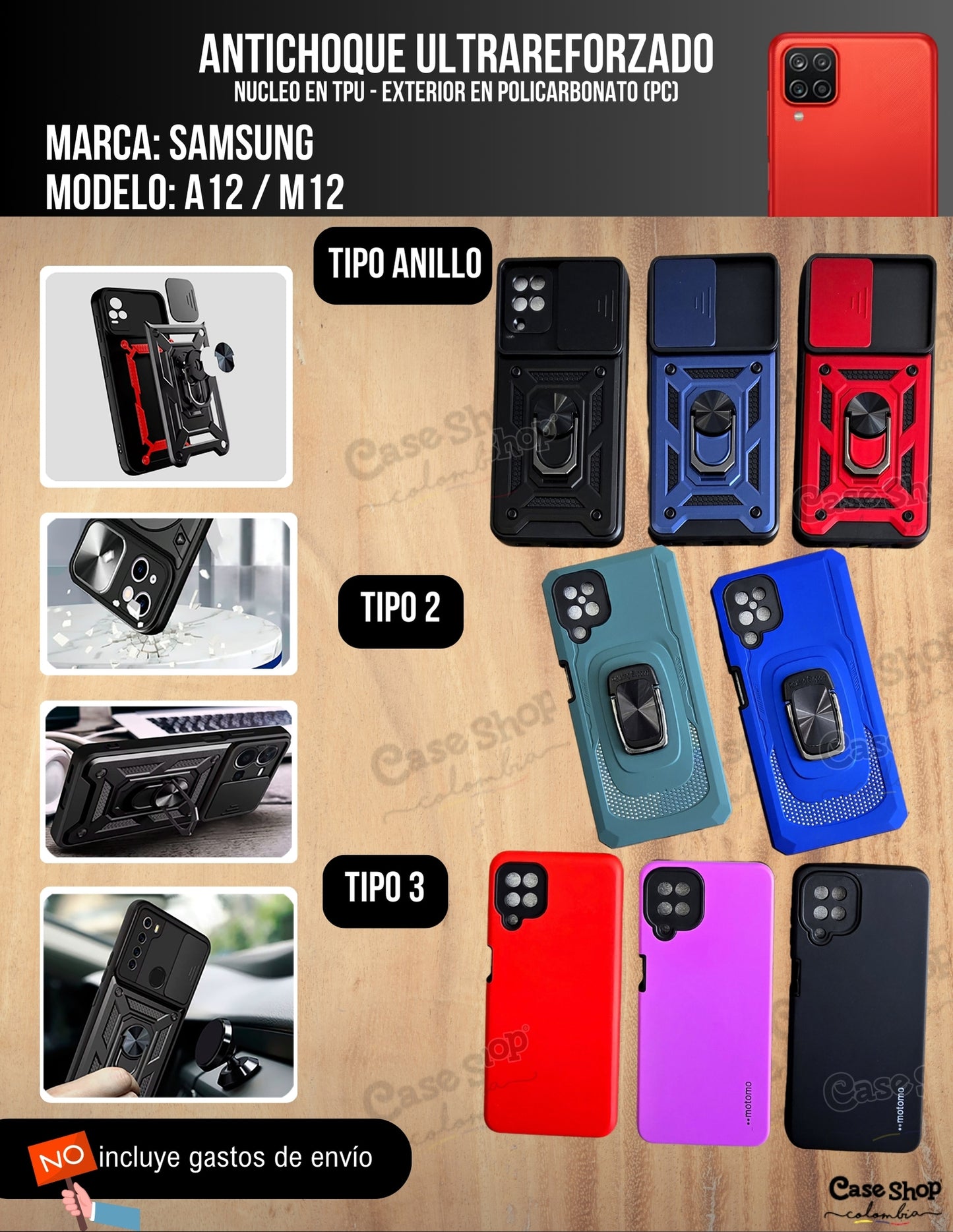 Antichoque ultra reforzado Samsung A12 _ M12