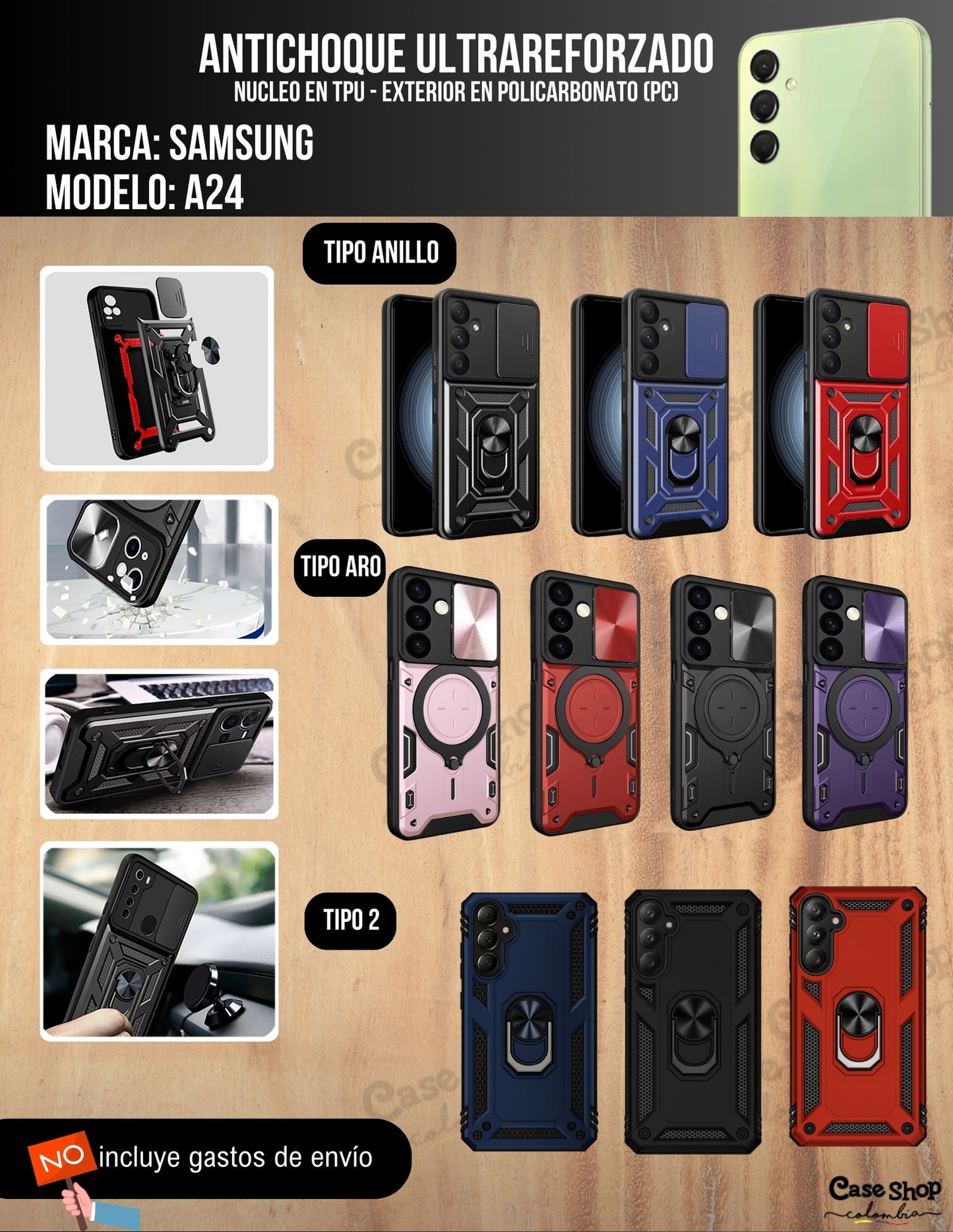 Antichoque ultra reforzado Samsung A24