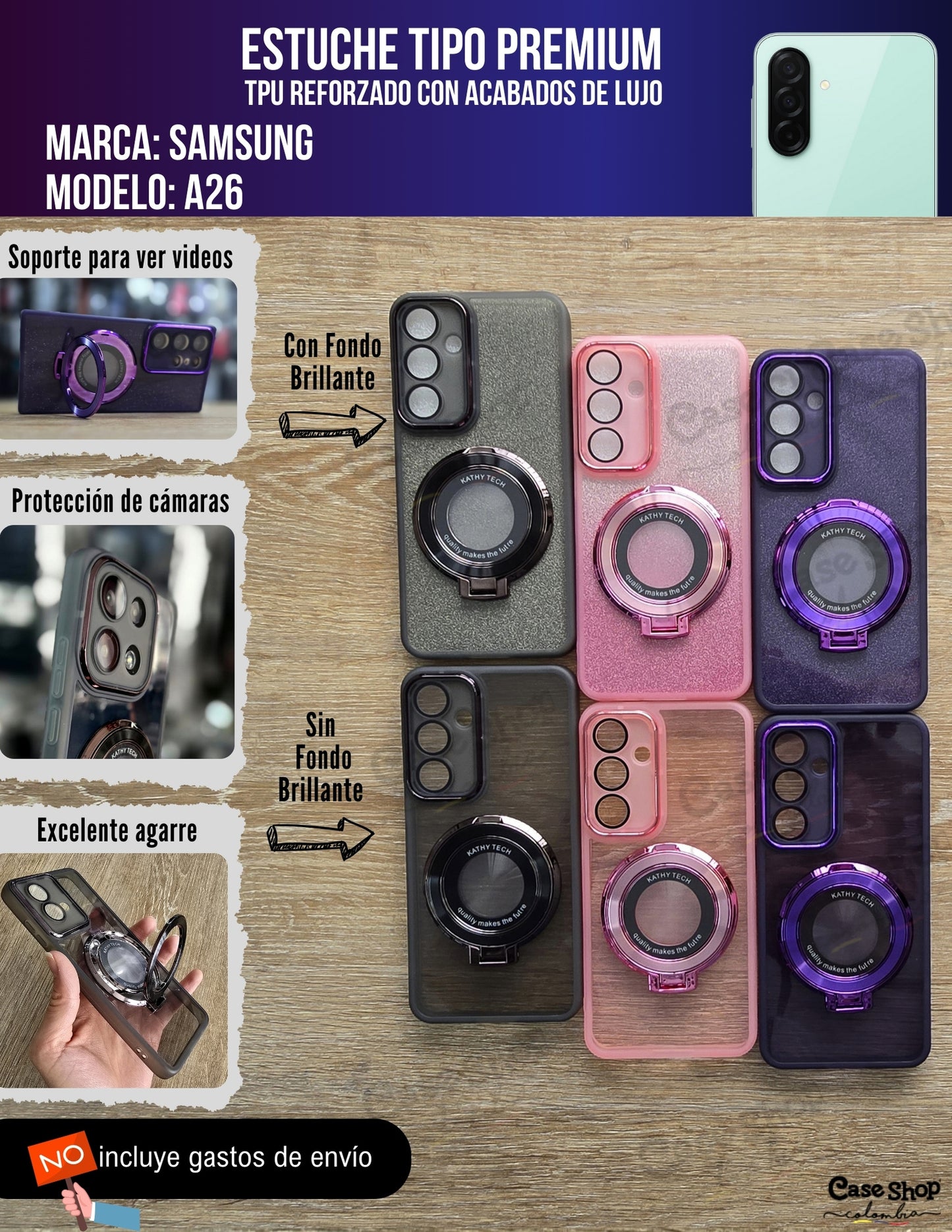 Estuche tipo premium Samsung A26