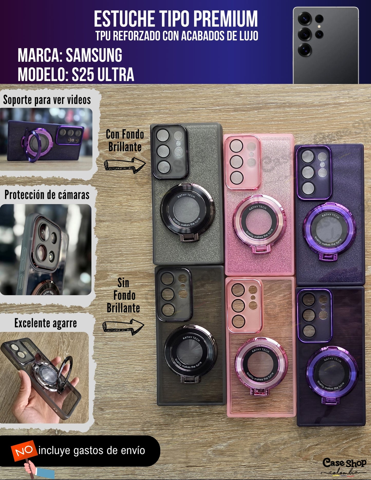 Estuche tipo premium Samsung S25 Ultra