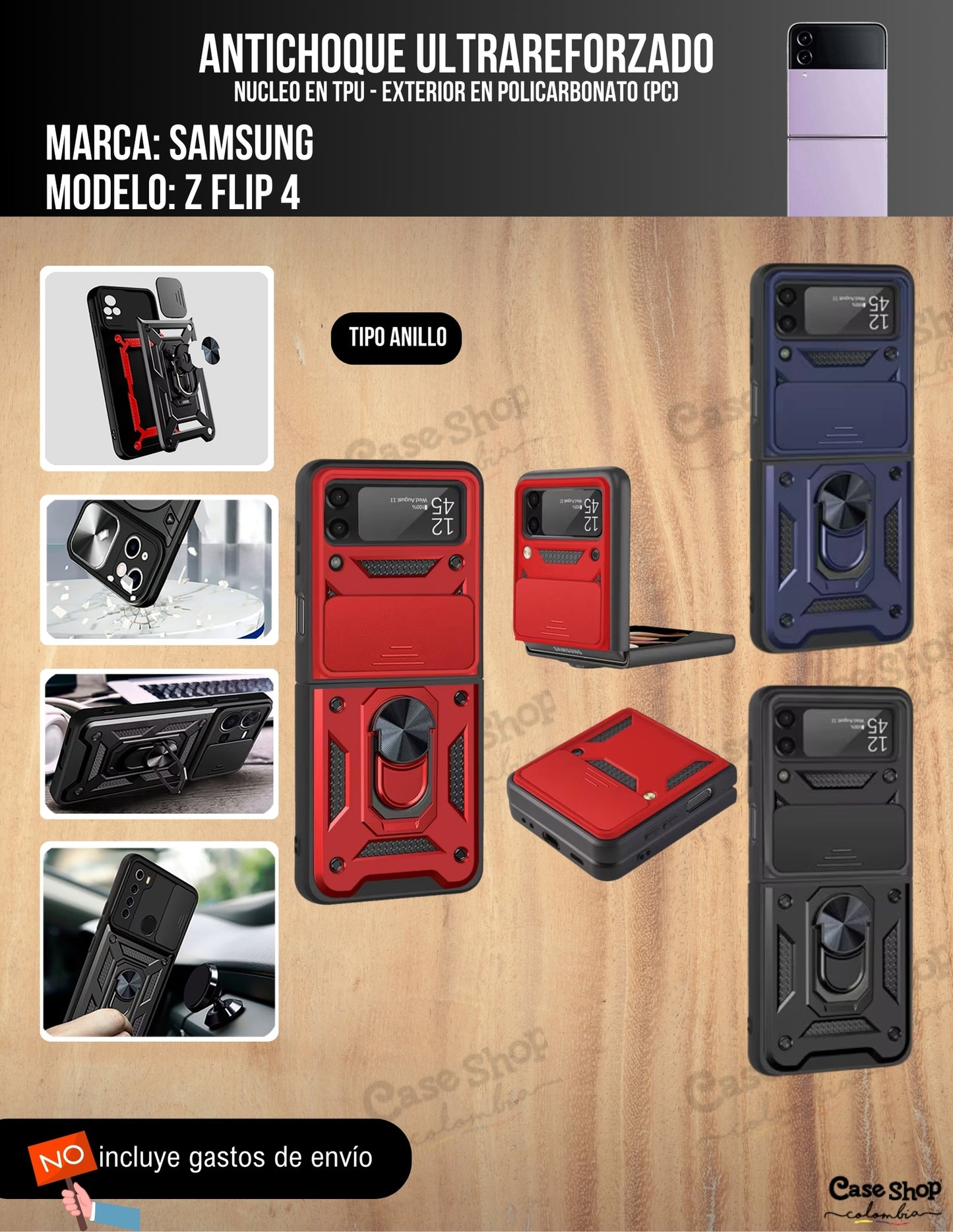 Antichoque ultra reforzado Samsung Z Flip 4