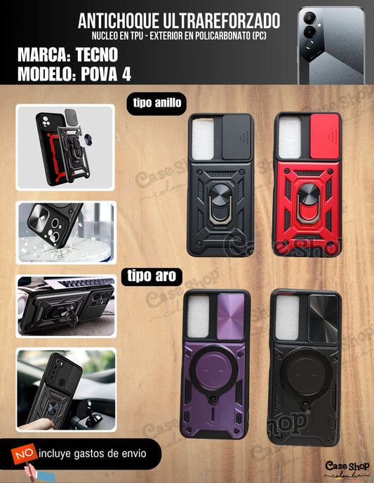 Antichoque ultra reforzado Tecno Pova 4
