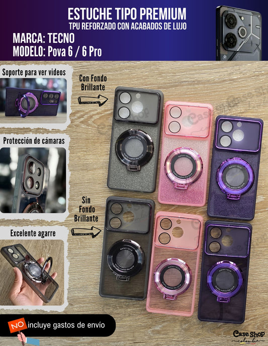 Estuche tipo premium Tecno Pova 6 _ 6 Pro
