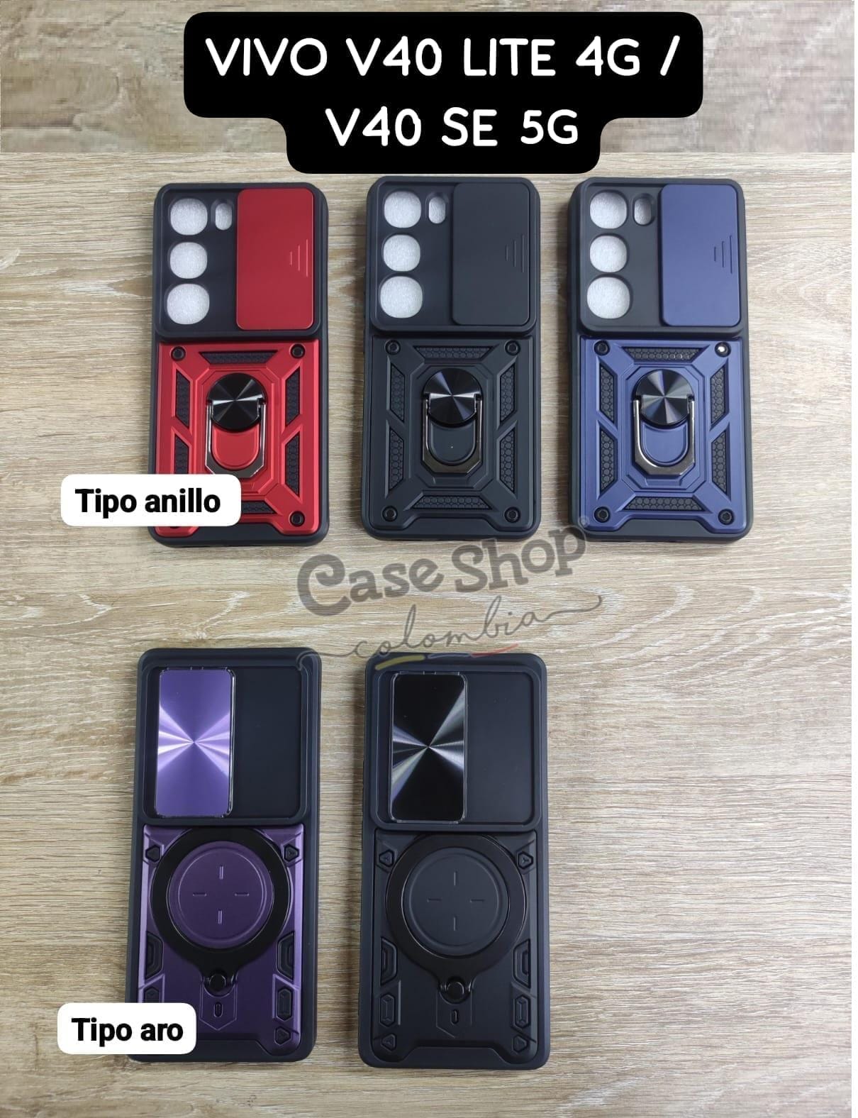Case tipo anillo y tipo aro VIVO V40 LITE 4G _ V40 SE 5G