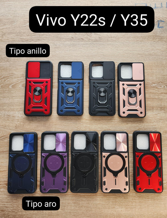 Case tipo anillo y tipo aro Vivo Y22s _ Y35