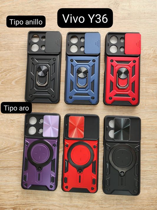 Case tipo anillo y  tipo aro Vivo Y36