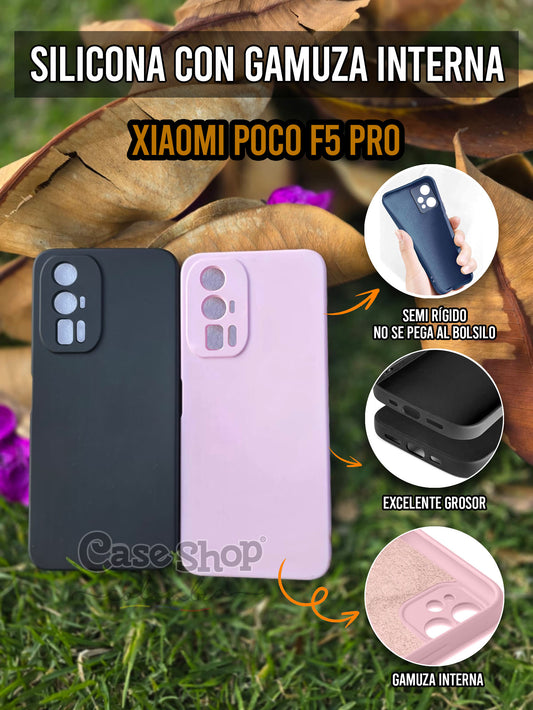 Silicona con gamuza interna Xiaomi Poco F5 Pro