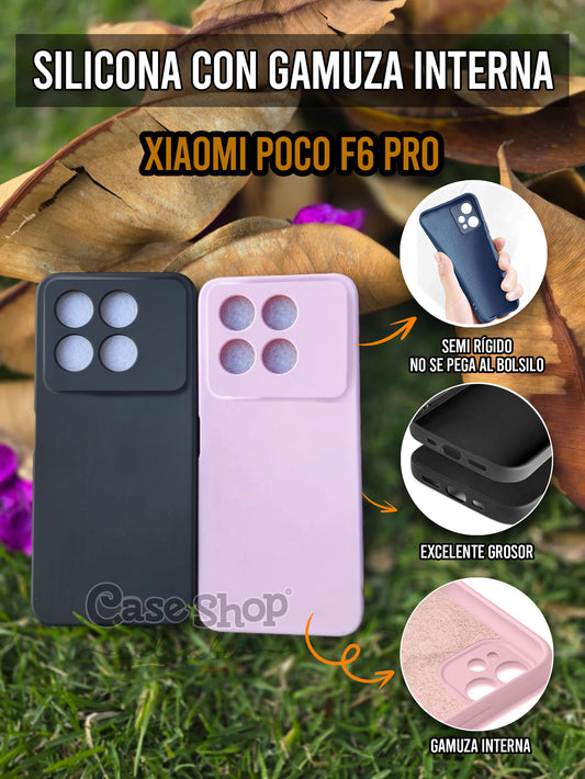 Silicona con gamuza interna Xiaomi Poco F6 Pro