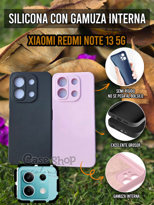 Silicona con gamuza interna Xiaomi Redmi Note 13 5G