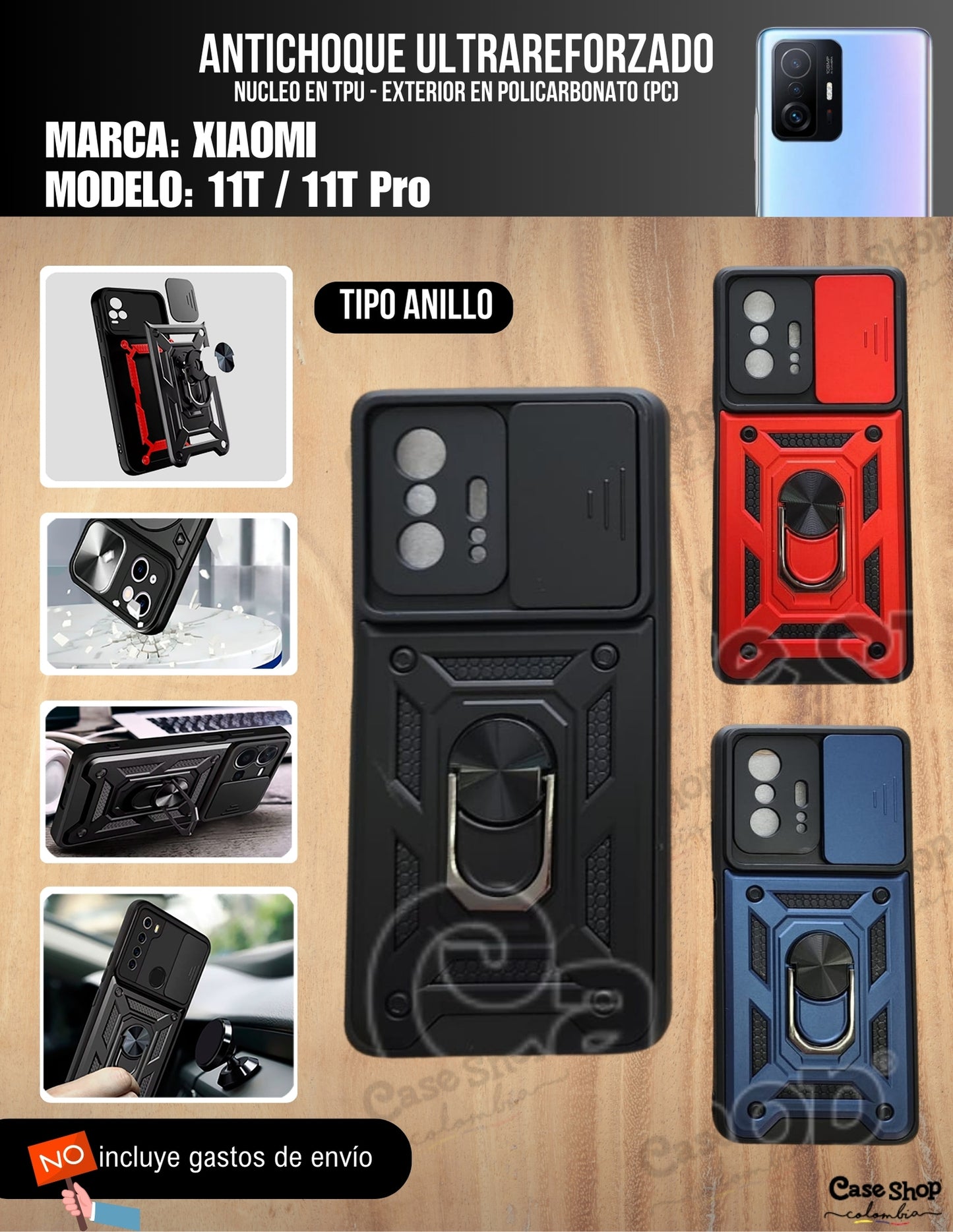 Antichoque ultra reforzado  Xiaomi 11T - 11T Pro