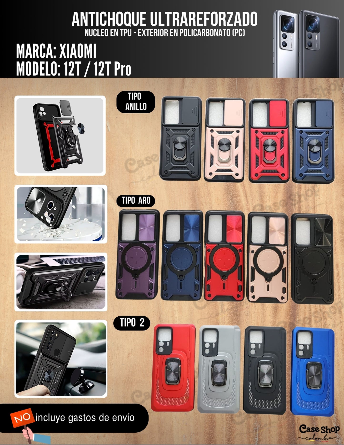 Antichoque ultra reforzado Xiaomi 12T _ 12T Pro