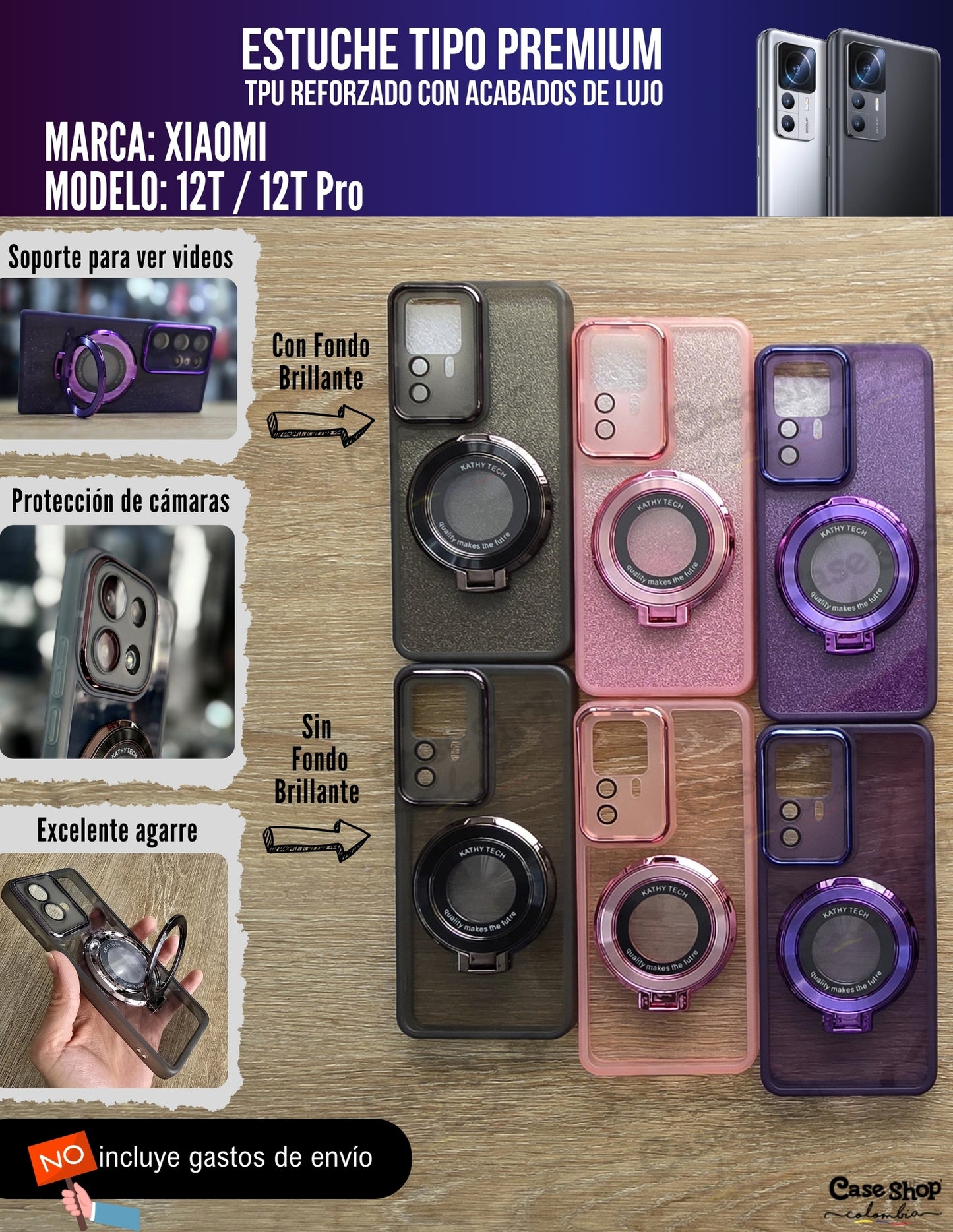 Estuche tipo premium Xiaomi 12T _ 12T Pro