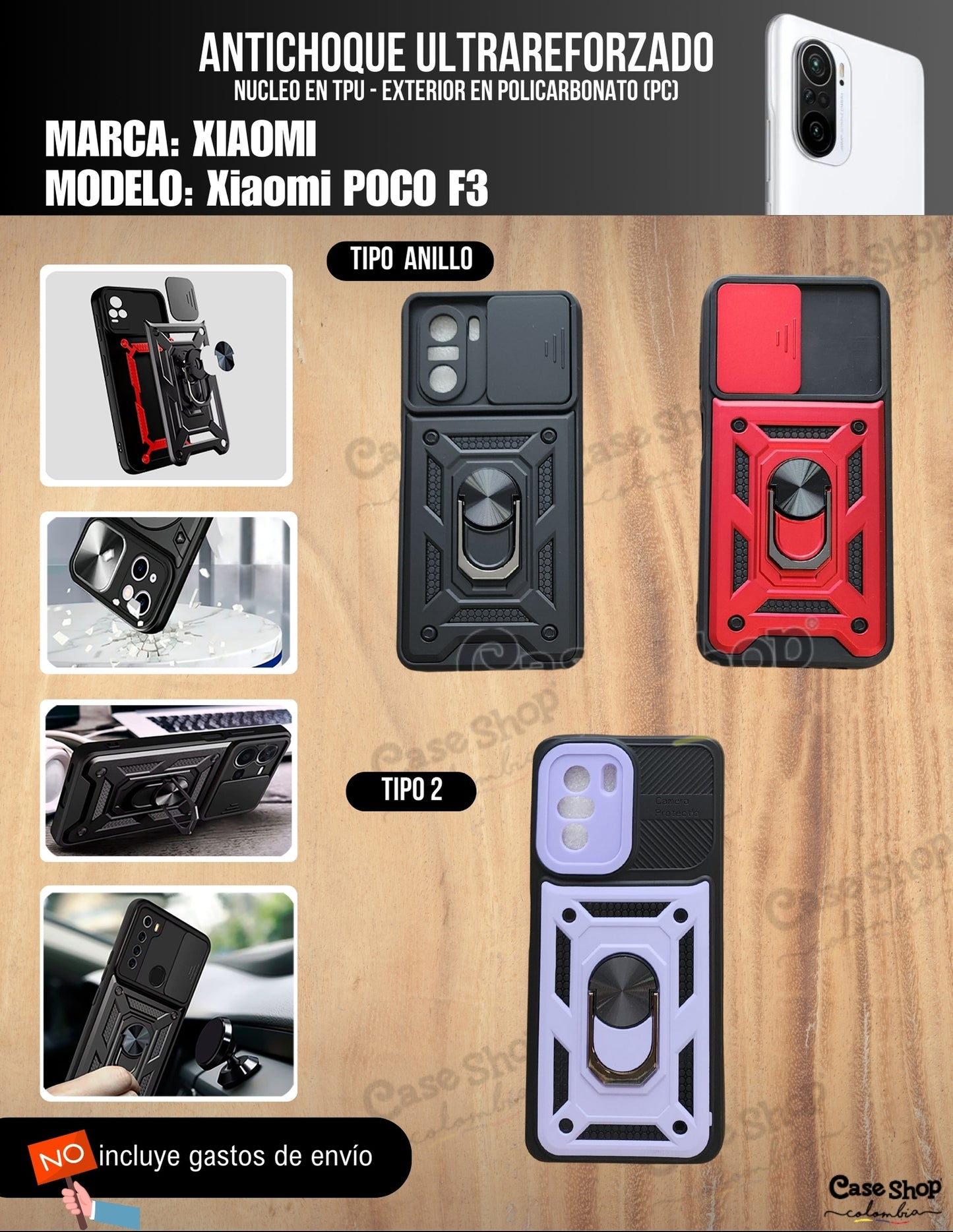 Antichoque ultra reforzado Xiaomi Poco F3