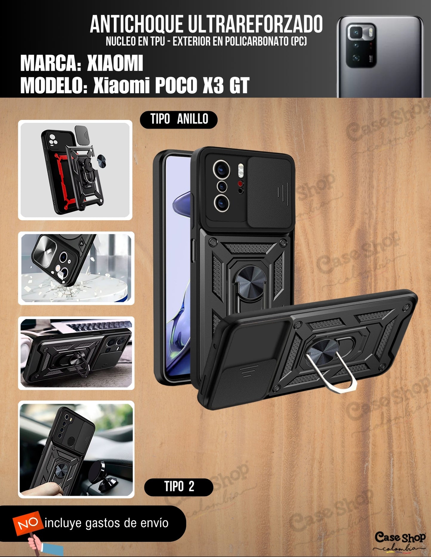 Antichoque ultra reforzado Xiaomi Poco X3 GT
