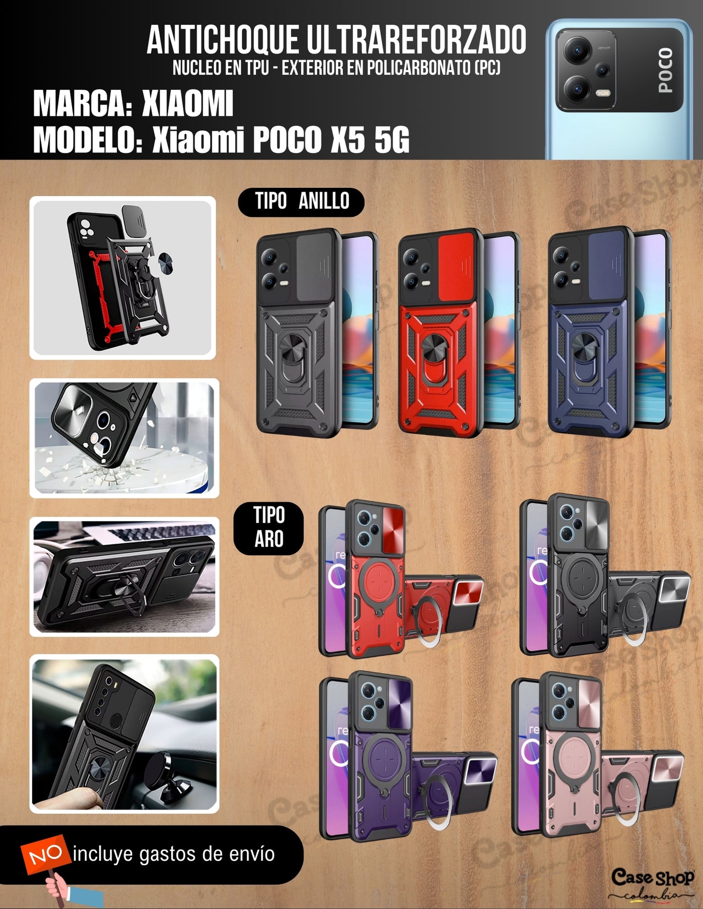 Antichoque ultra reforzado Xiaomi Poco X5 5G