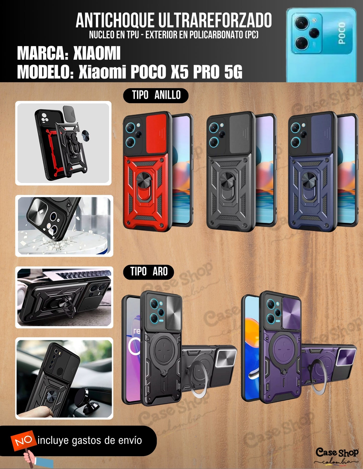 Antichoque ultra reforzado Xiaomi Poco X5 PRO 5G