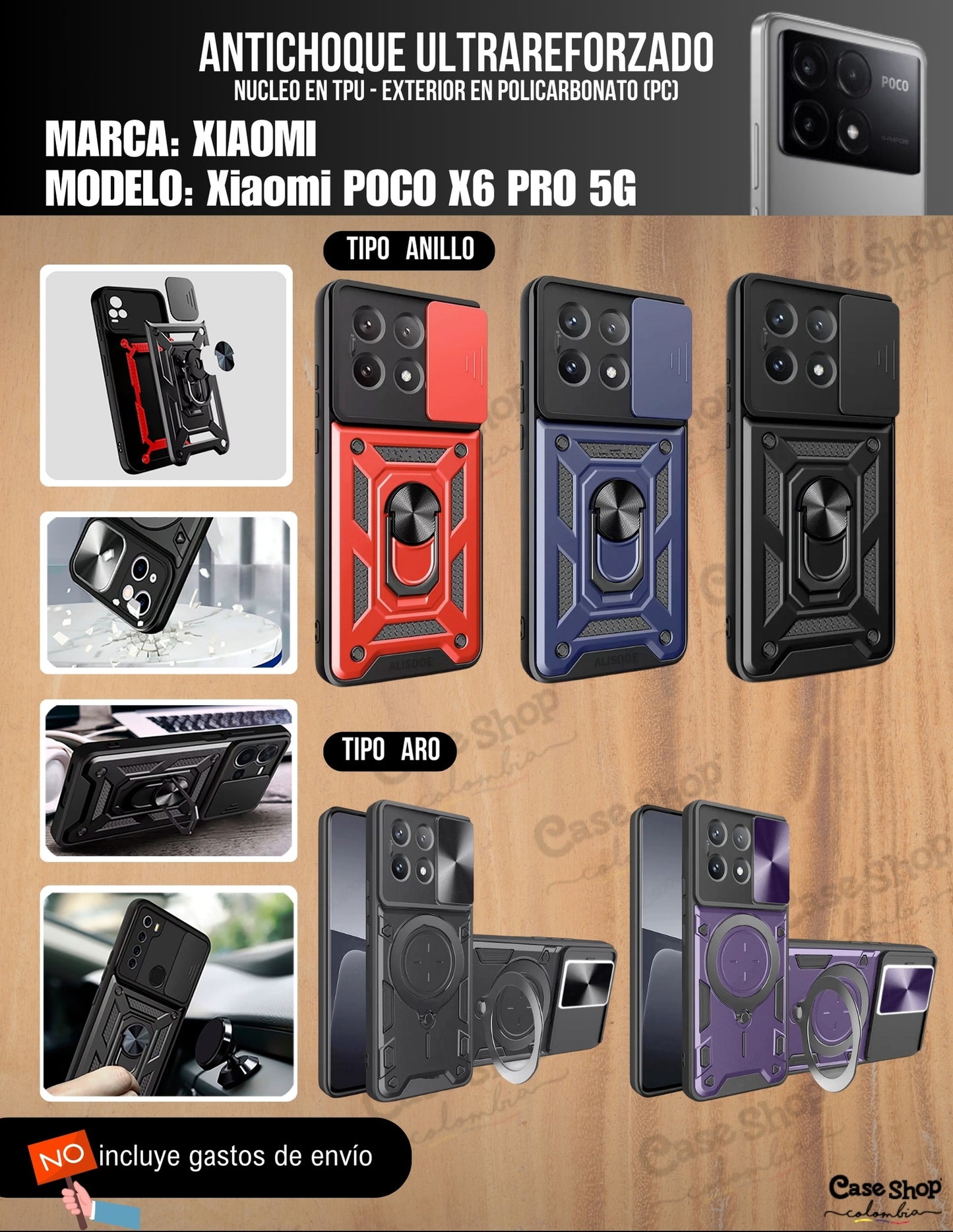 Antichoque ultra reforzado Xiaomi Poco X6 PRO 5G