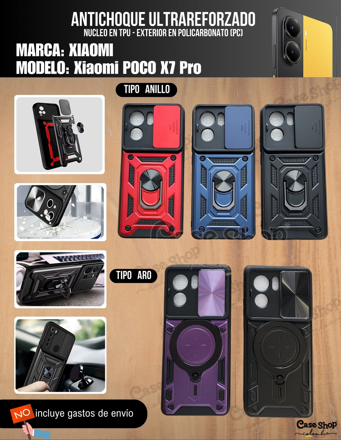 Antichoque ultra reforzado Xiaomi Poco X7 Pro
