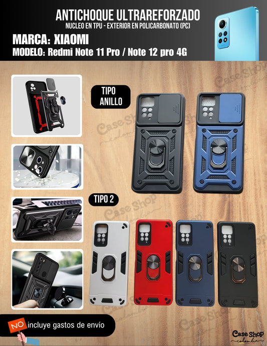 Antichoque ultra reforzado Xiaomi Redmi note 11 pro _ 12 Pro 4g