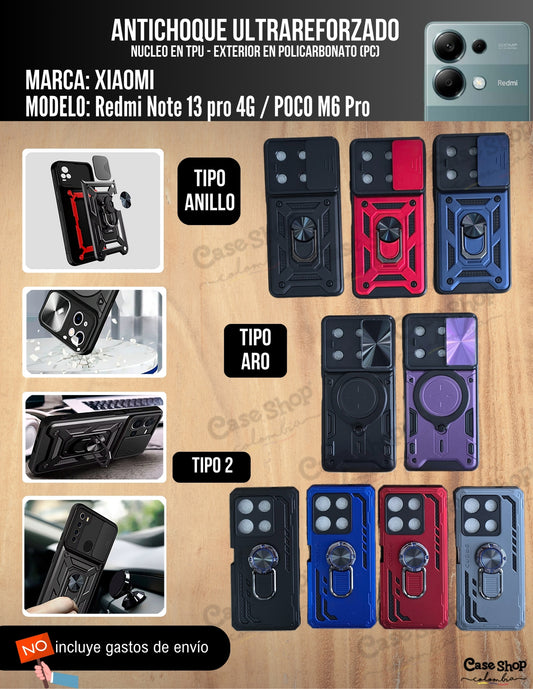 Antichoque ultra reforzado Redmi Note 13 Pro 4G _ Poco M6 Pro