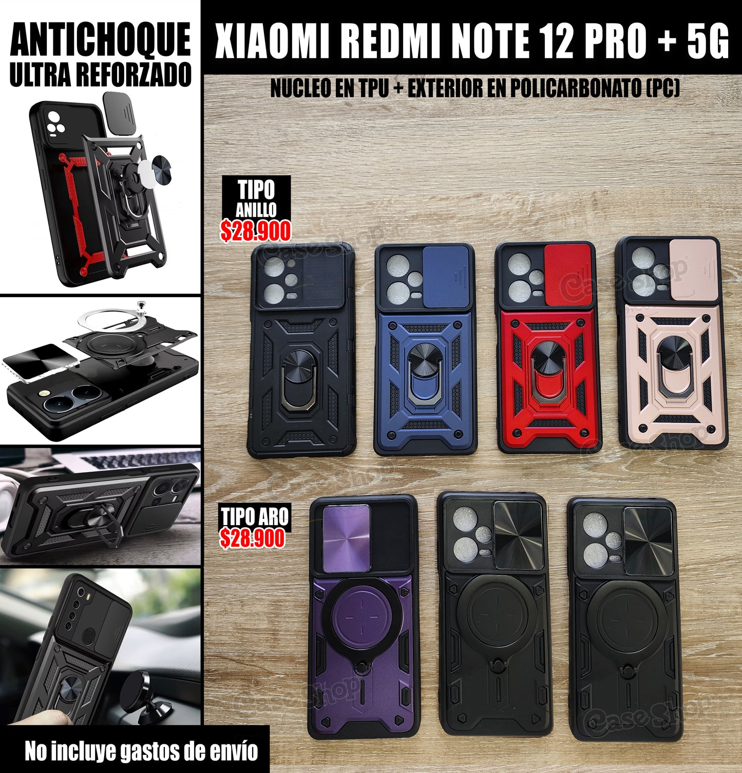 Antichoque ultra reforzado Xiaomi Redmi Note 12 Pro 5G