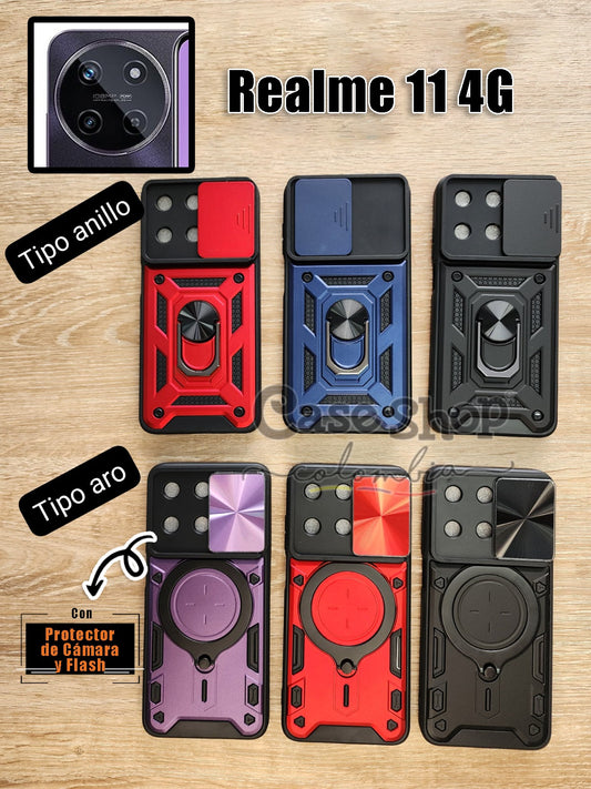 Case tipo anillo y tipo aro realme 11 4G